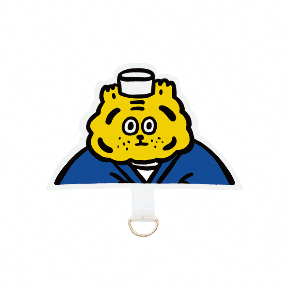 【Knocky x ericoco】『小虎廚師拍立得/壽司小虎』手機掛繩夾片