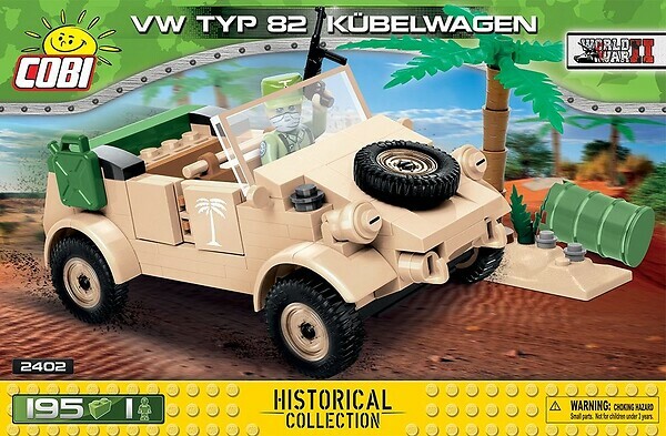Cobi : Historical Collection 2402 VW typ 82 Kubelwagen (195pcs)