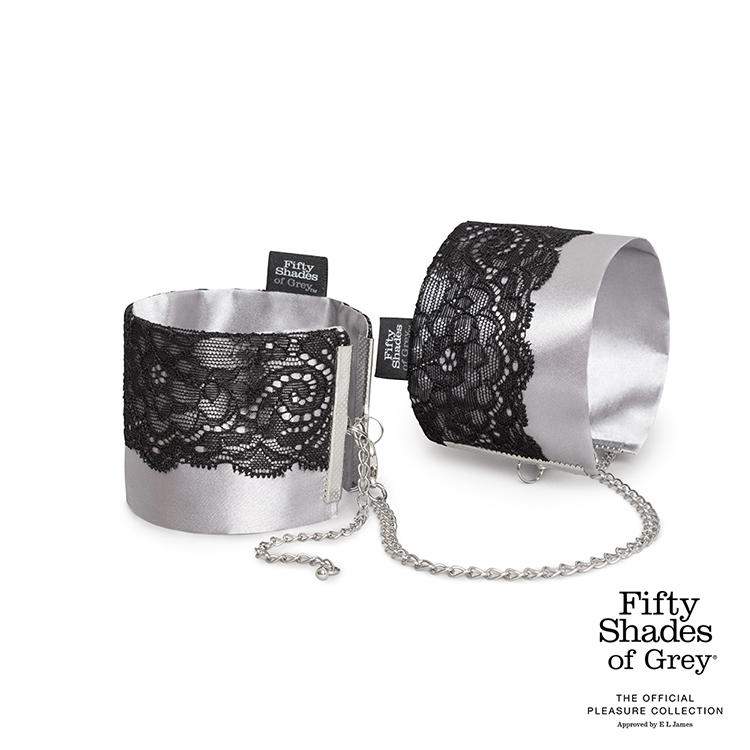 格雷的五十道陰影 Play Nice 緞面蕾絲布手銬