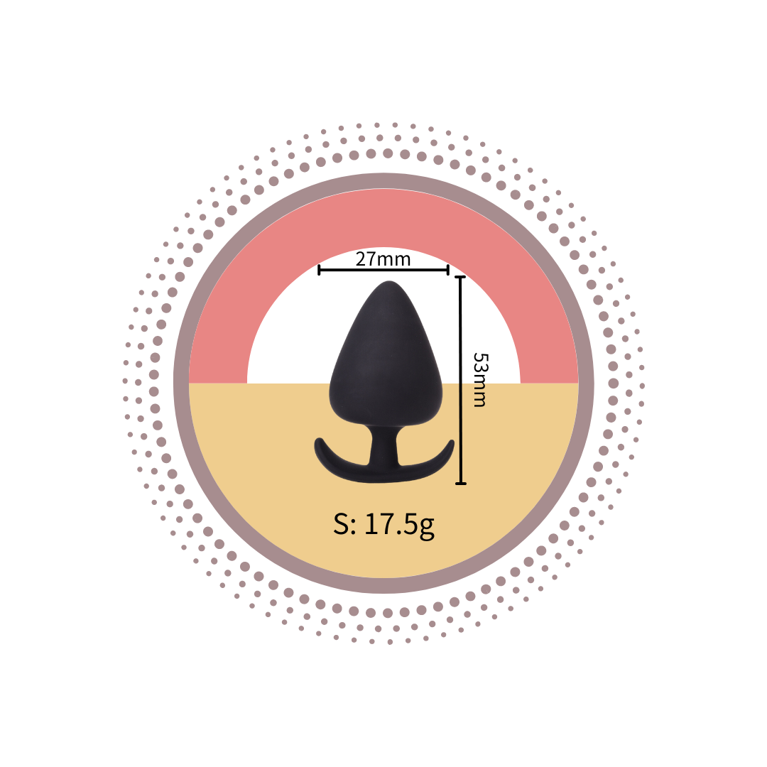 男女SM後庭塞 - 黑色