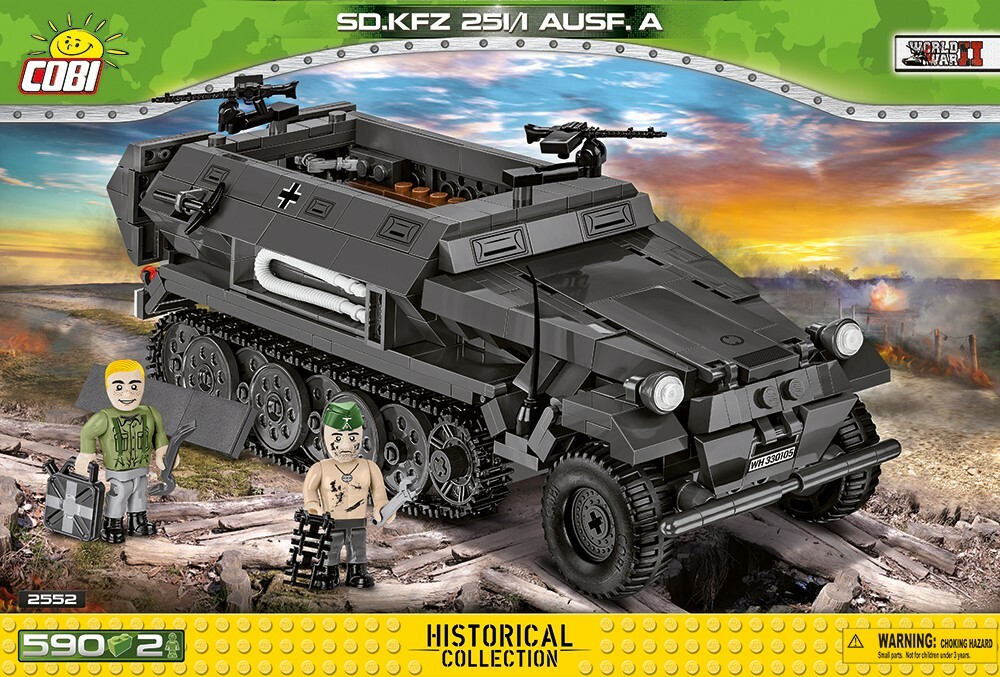 Cobi : WWII 2552 SD. KFZ. 251/1 AUSF.A 590 KL. (590pcs)