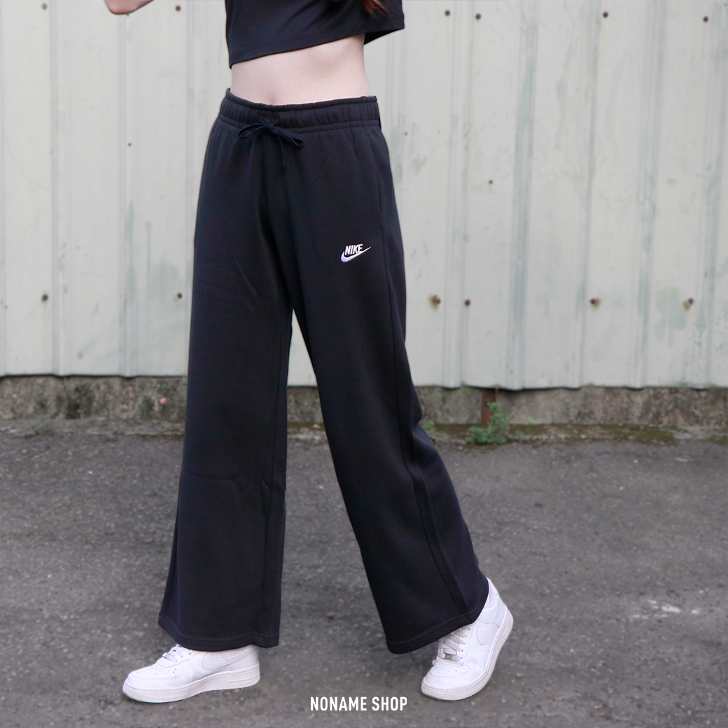 NIKE NSW CLUB FLEEXEC 中腰 寬褲 兩色 (女款)