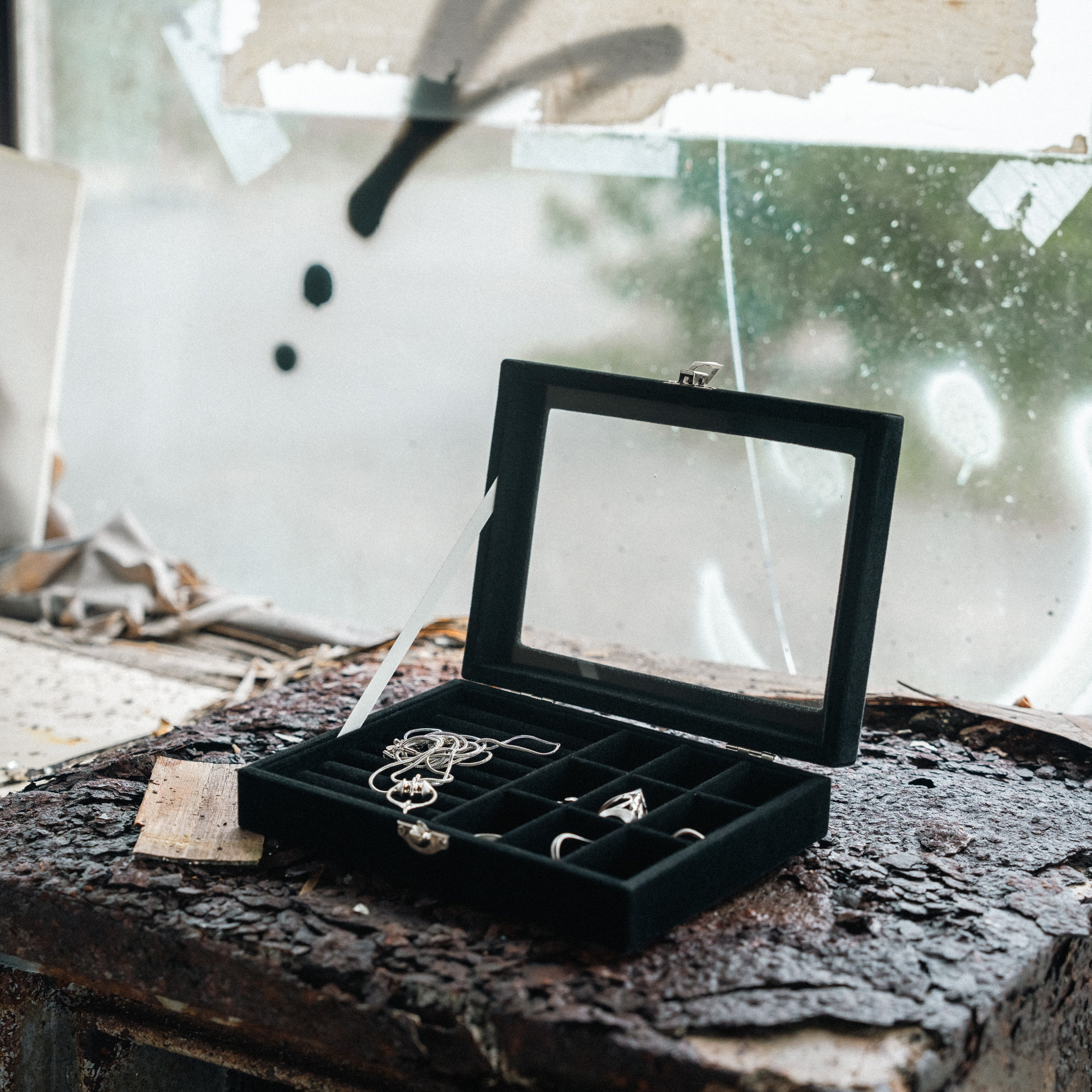 【BLUZ】飾品收納盒 黑絨布 飾品盒