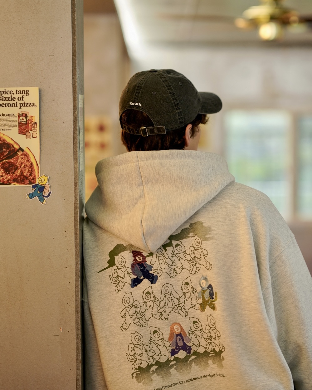 <預購>韓國WV PROJECT 電繡Once upon a time 童話鎮刷毛帽T