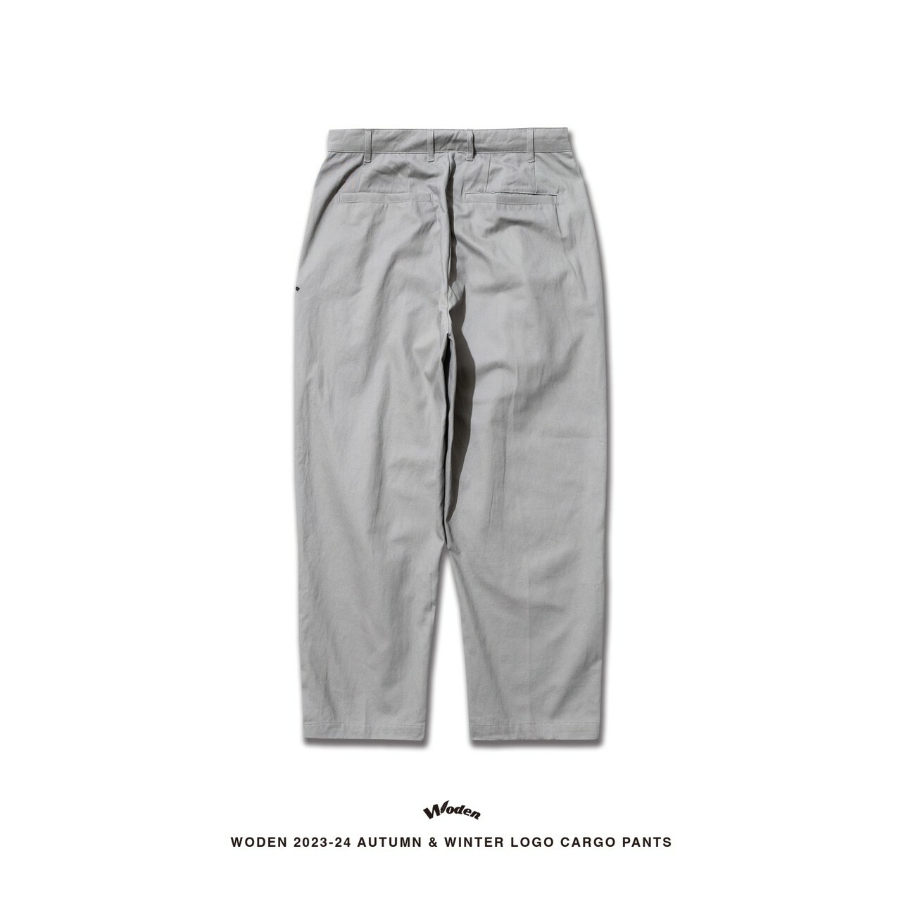 WODEN 2023-24 Autumn & Winter 003 LOGO Cargo Pants 灰色