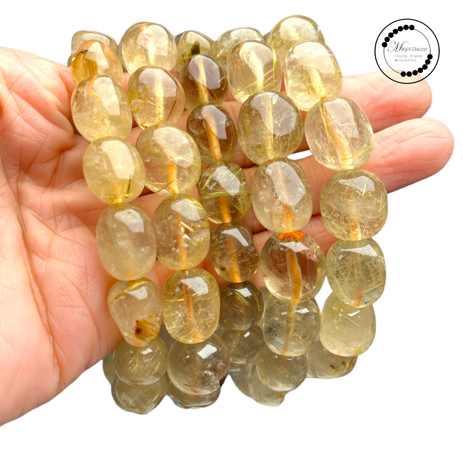 250927 - C16 金髮晶糖豆手串（小）