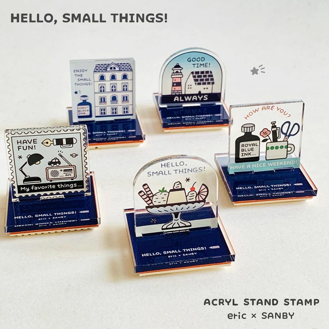 甜點 Eric聯名 壓克力印章｜日本 Sanby