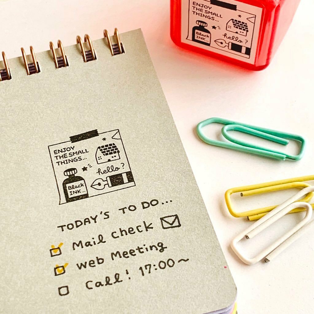 鋼筆 Eric聯名 浸透印章 連續章｜日本 Sanby