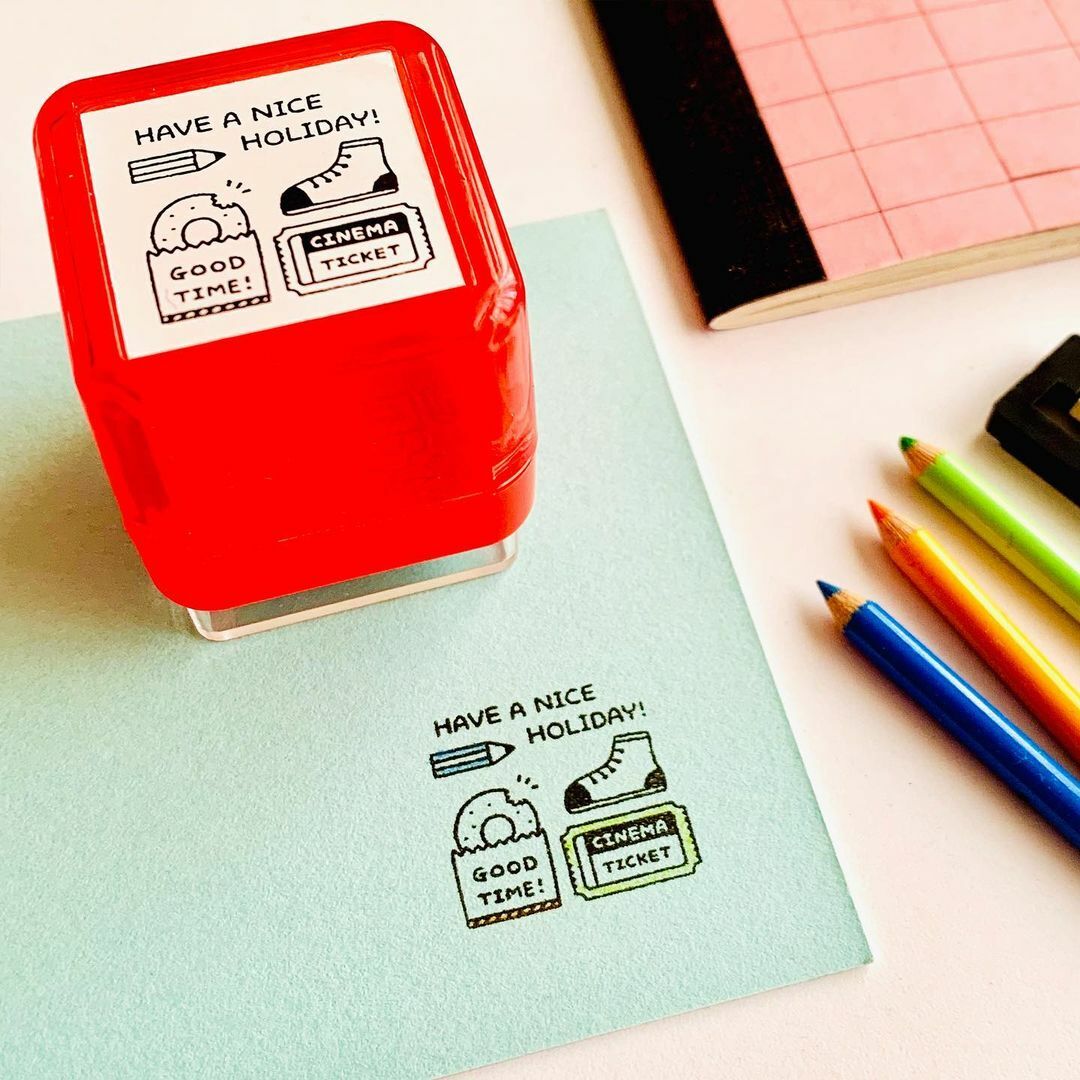 美好假期 Eric聯名 浸透印章 連續章｜日本 Sanby