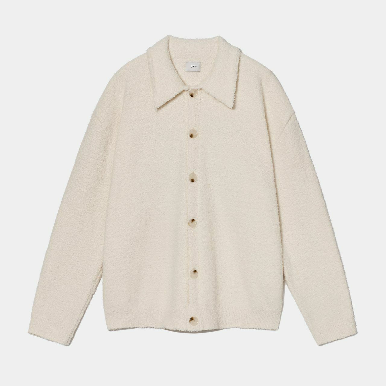 淨色恤衫領開胸外套 OWN-036JK