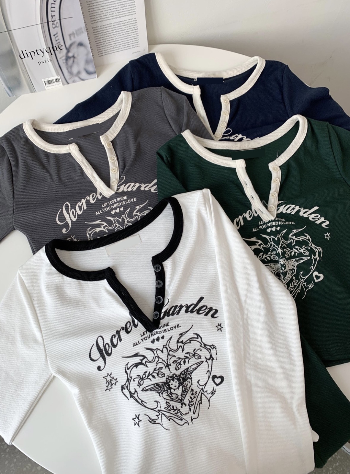 Secret Garden鈕扣長袖上衣
