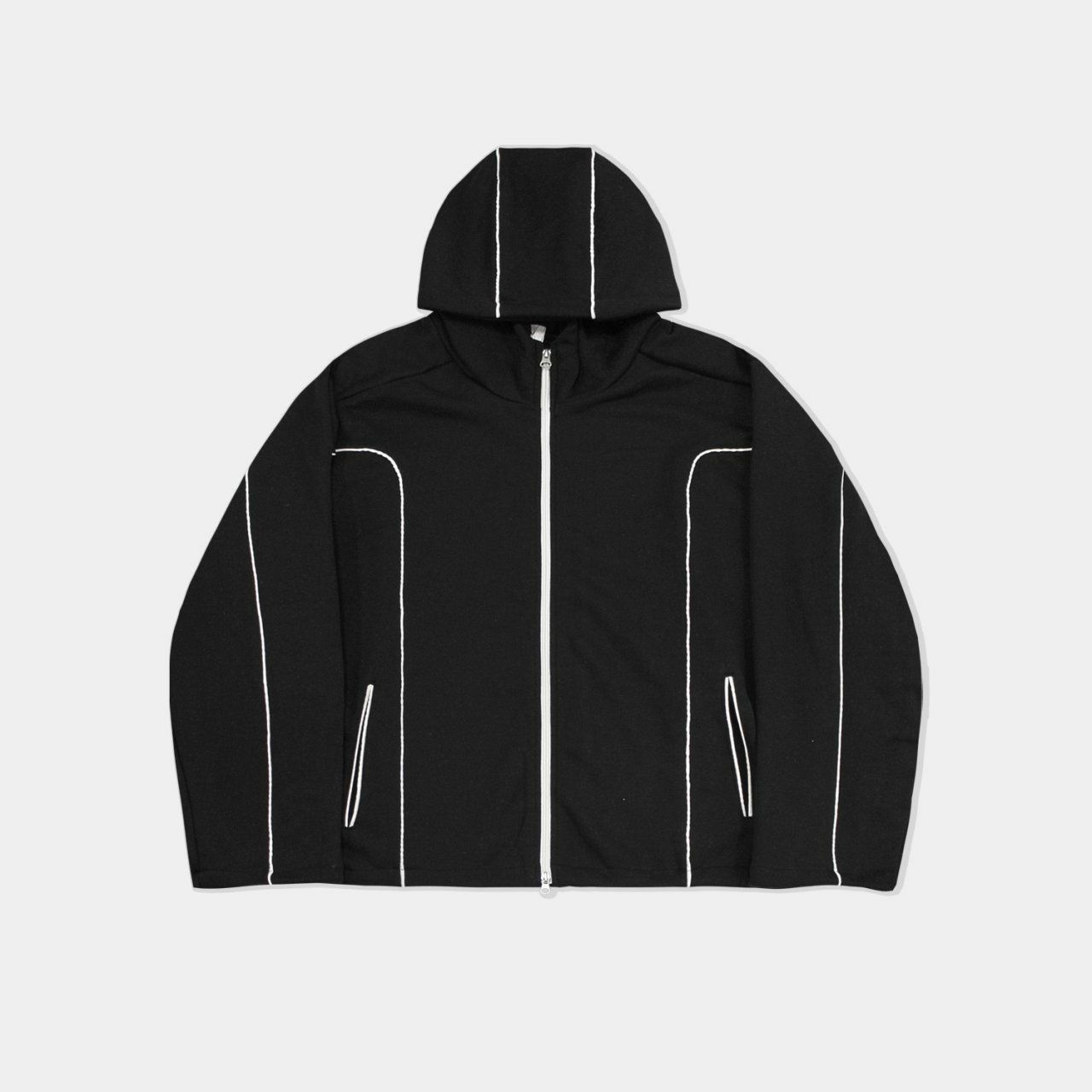 淨色連帽拉鍊外套 OWN-041JK