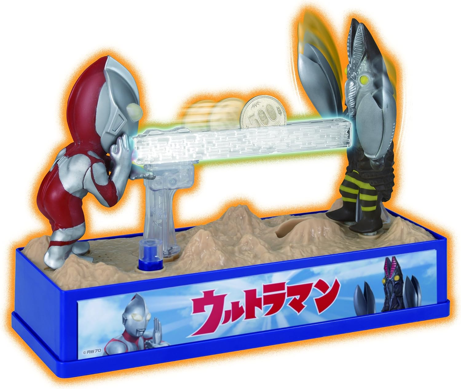 Ultraman 超人力霸王大戰怪獸聲光效果存錢筒 22cm