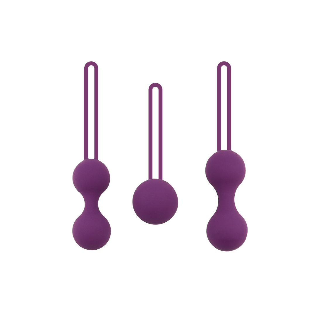 縮陰球三件套裝 - 紫色