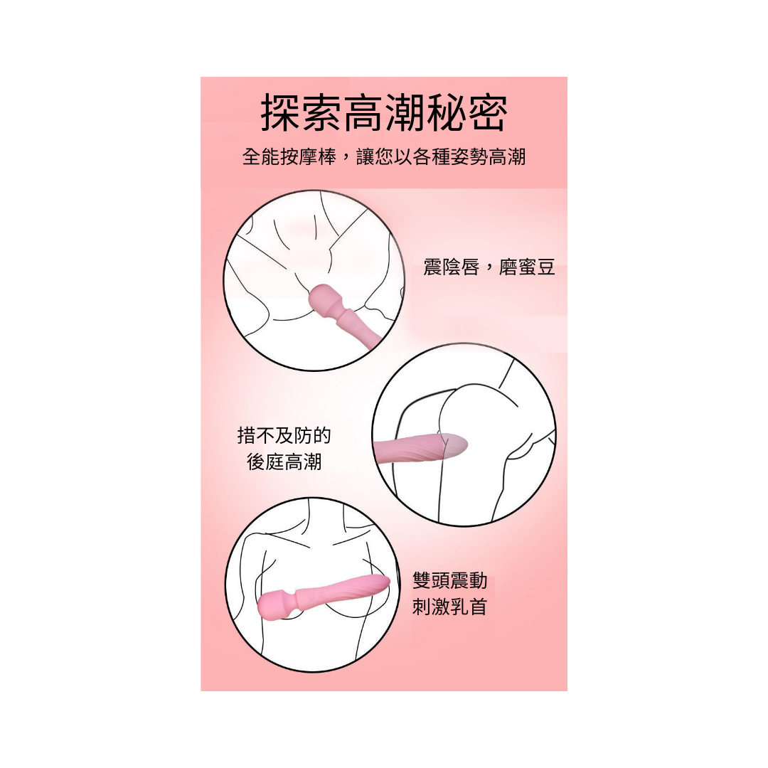 雙頭震動十頻按摩棒