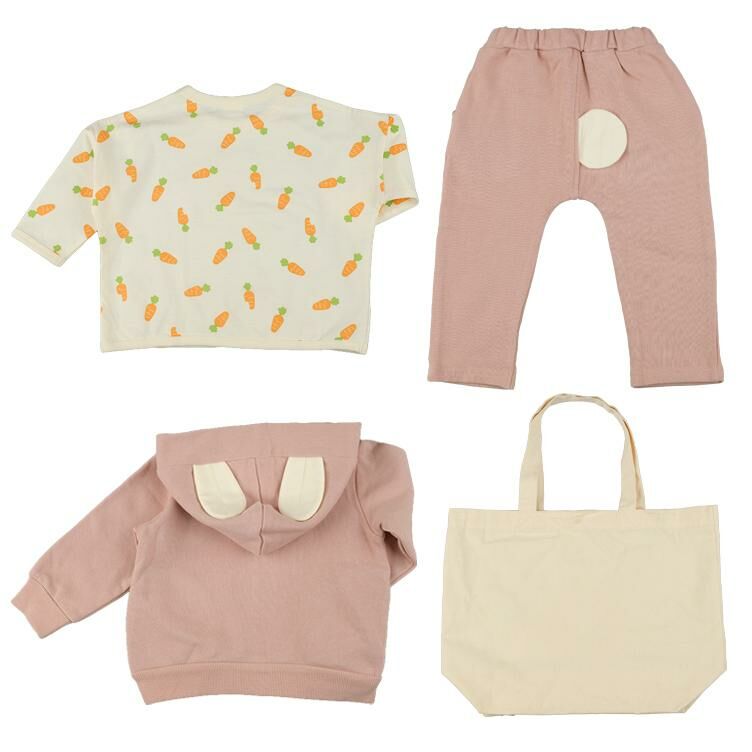 (現貨) 🇯🇵 100%日本直送 兔仔4件套福袋 (Top+外套+褲+袋) (Size 70)