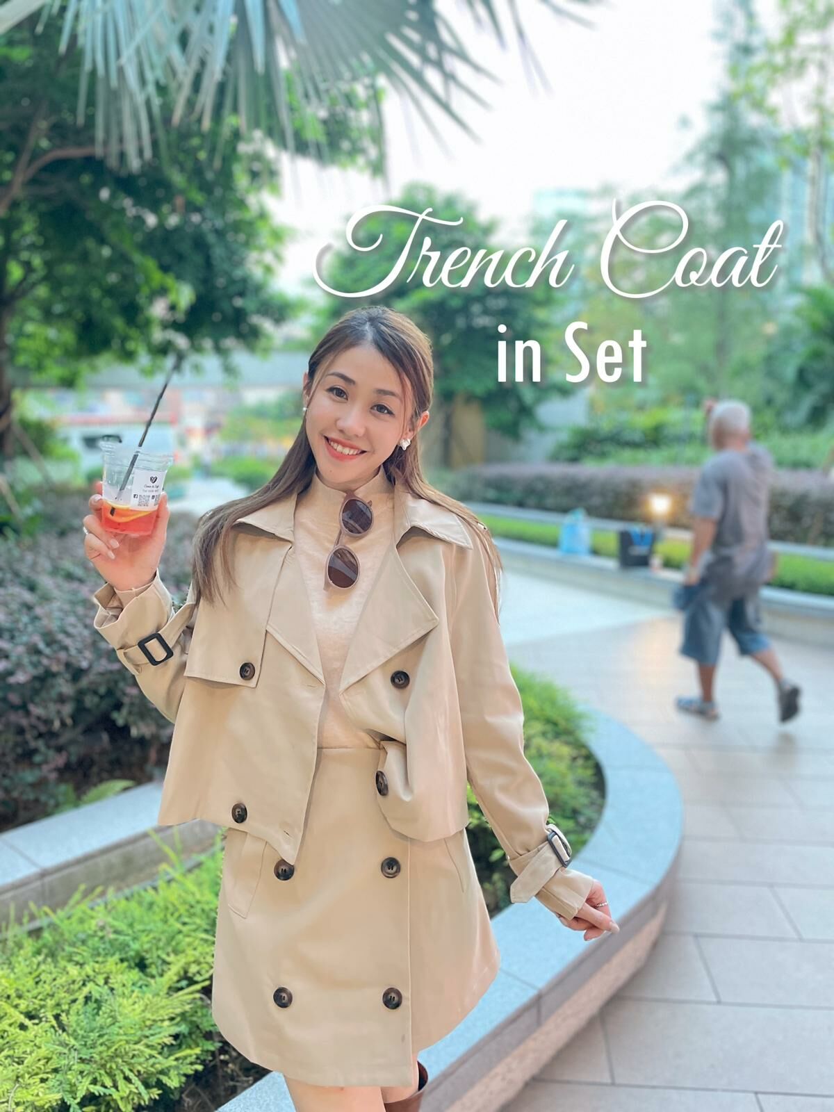 SET#5358 🤍英倫切割套裝