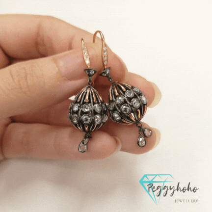 18K Gold 2.54ct Diamond Drop Earrings