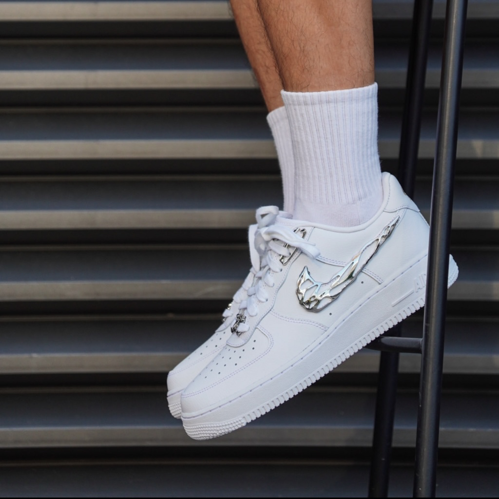 Nike Air Force 1 Low Molten Metal 液態銀鉤 熔化銀 AF1 休閒鞋