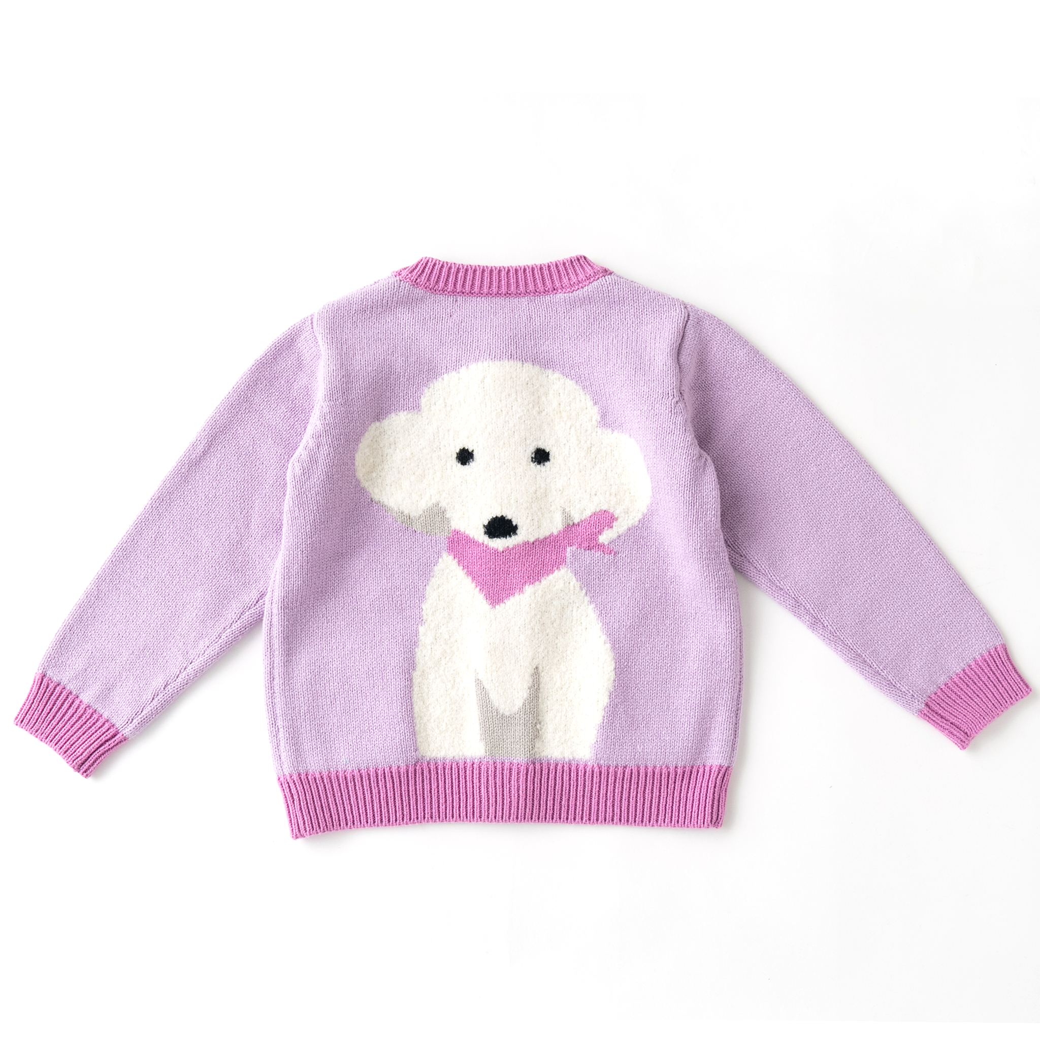 〖 Ami Amie 〗紫色貴賓狗羊毛開襟外套