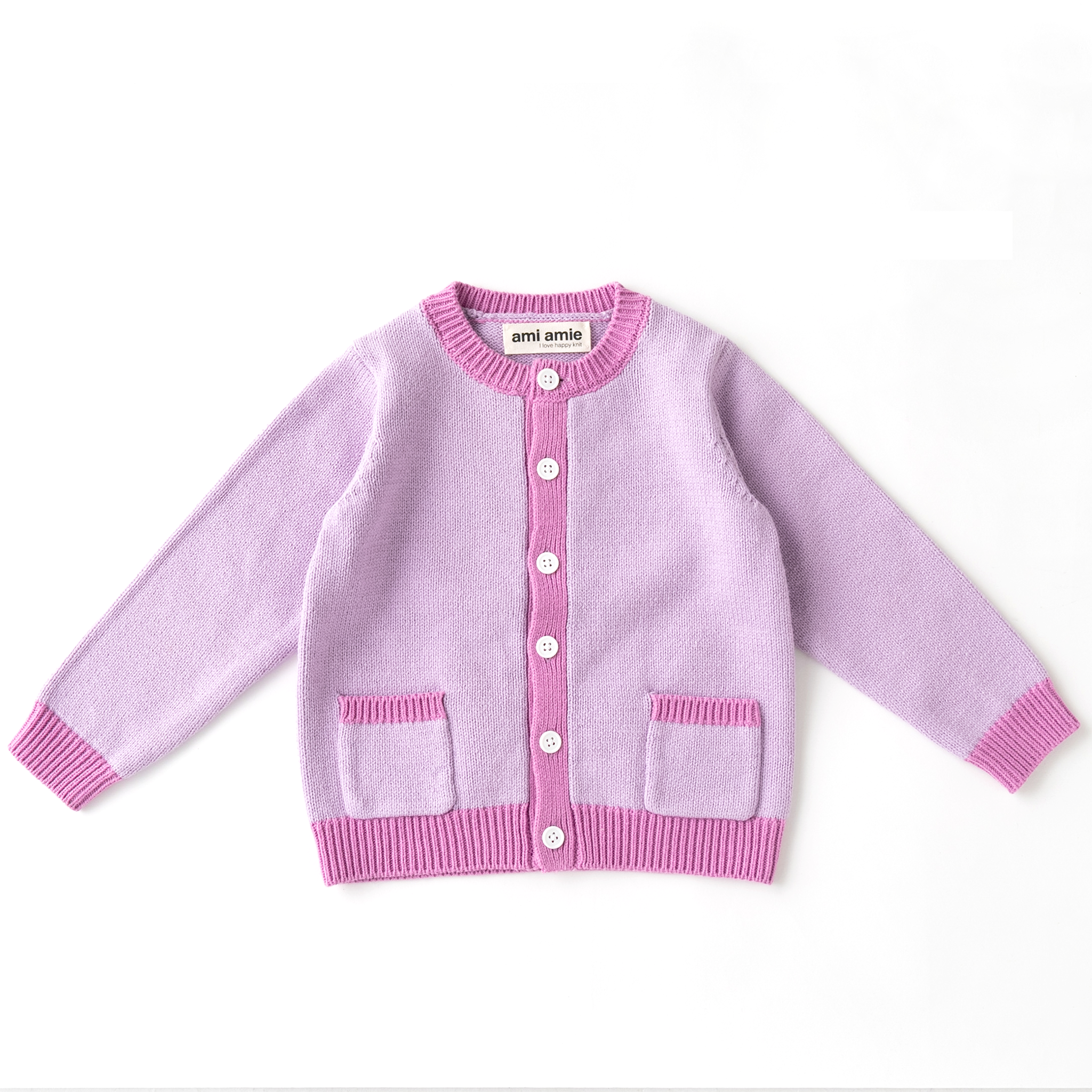 〖 Ami Amie 〗紫色貴賓狗羊毛開襟外套