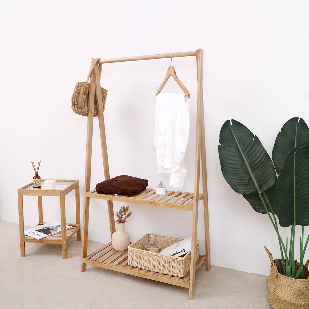 《3065》簡約臥室摺疊落地衣帽架