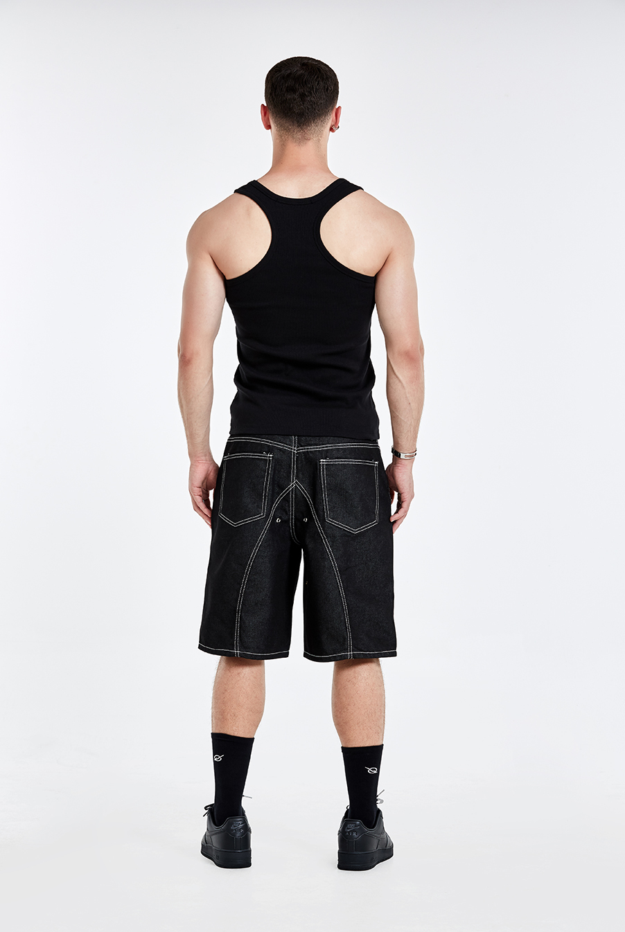 METAL  LOGO Sleeveless - BLACK