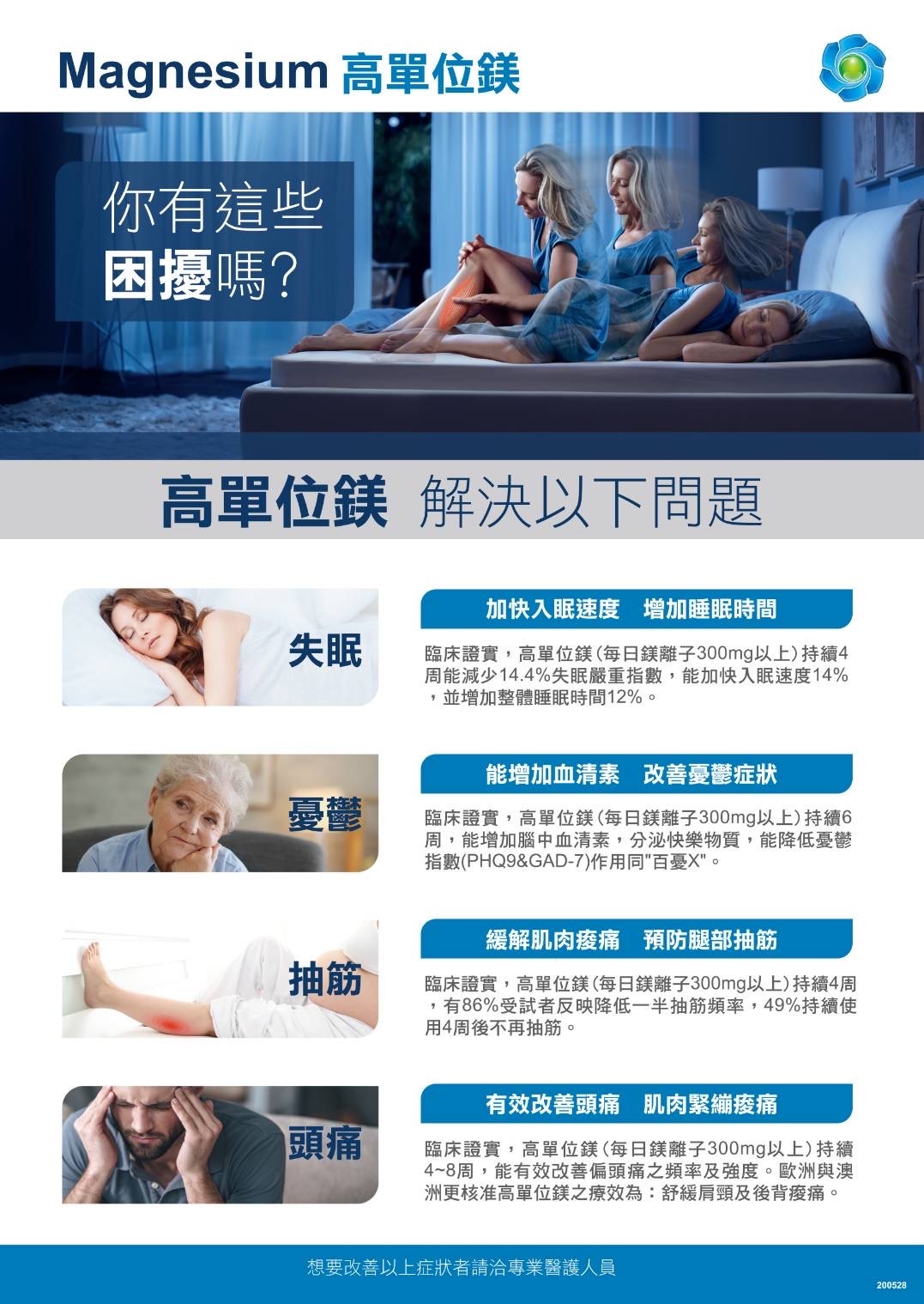 愛美仕舒緩緊繃好迅速【鎂溶易】 365毫克 氣泡飲錠-20錠