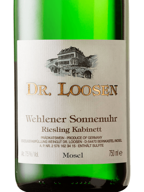 Dr. Loosen Wehlener Sonnenuhr Riesling Kabinett 2023 (JS94) - 6 Bottle Pack