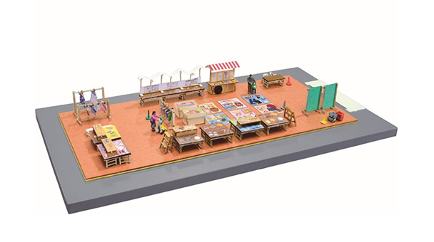 Tomytec 324386 N規 MD02 微型玩具屋 市民市集