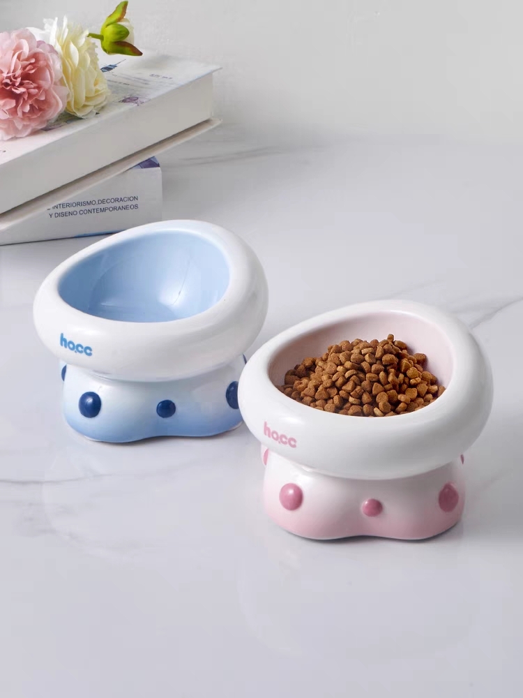 HOCC陶瓷碗 草莓啵啵碗 椭圆圆点