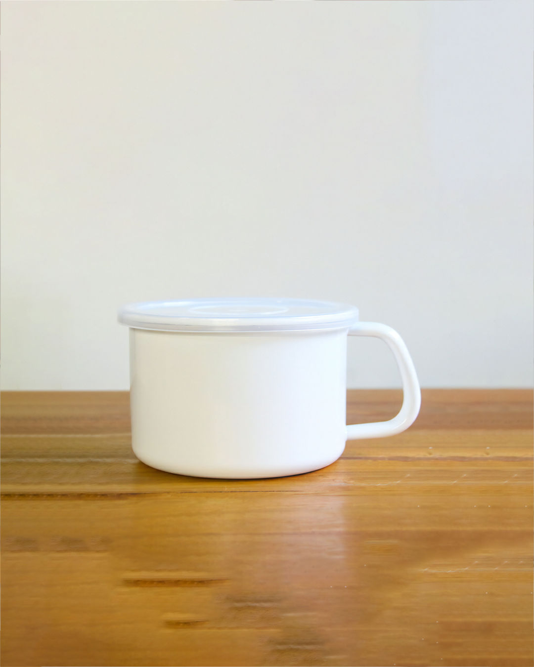 琺瑯圓型把手保存容器（膠蓋）｜野田琺瑯