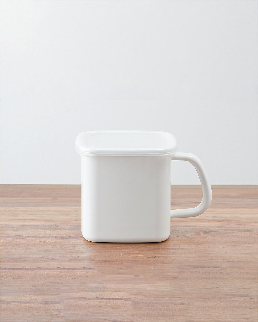 琺瑯方型把手保存容器（膠蓋）｜野田琺瑯