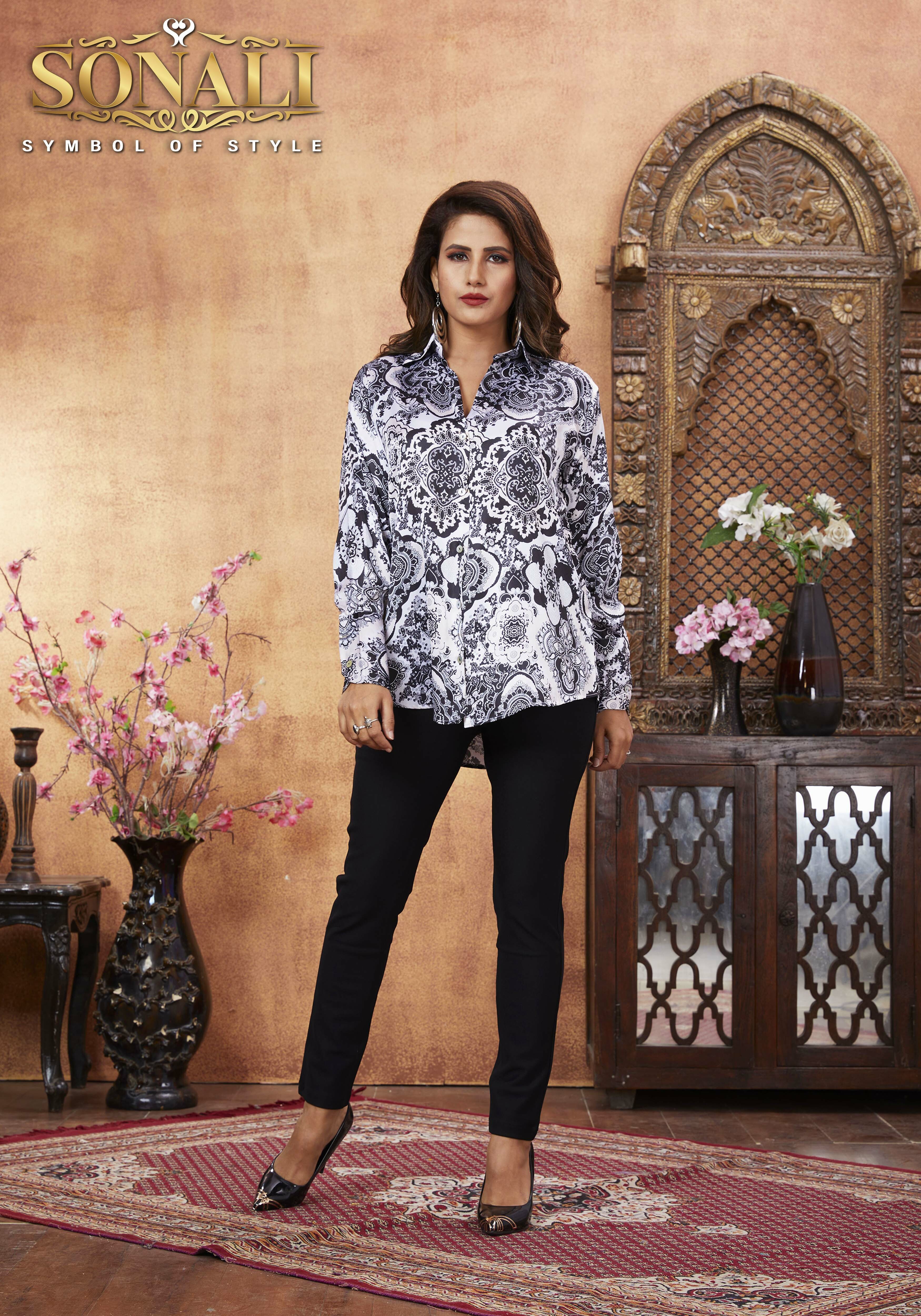 Sonali Premier Plus Size Batik Couples Collection Ladies Shirt Men's Shirt Deepawali's Collection for Couples