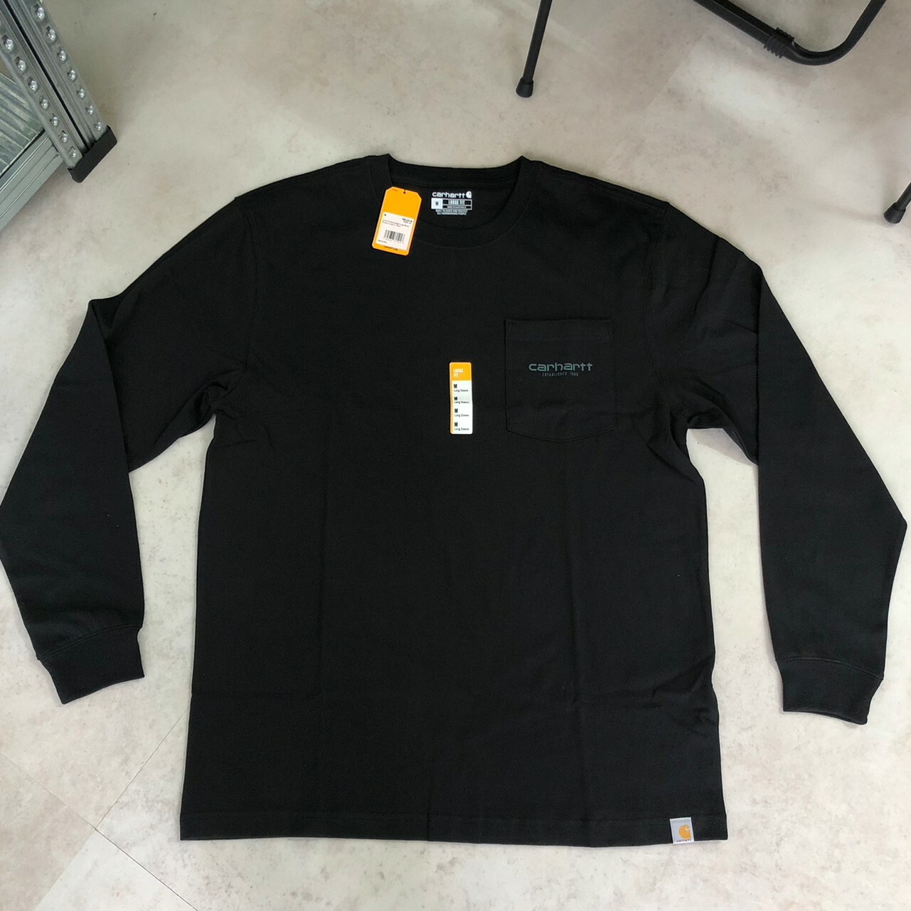 Carhartt重磅口袋英文Logo長袖 TK6125