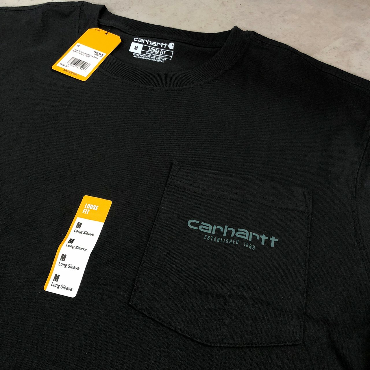 Carhartt重磅口袋英文Logo長袖 TK6125