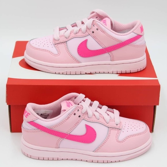 【luxury】nike Dunk Triple Pink 粉色 粉勾 草莓粉 小童中童大童 Gs 新款