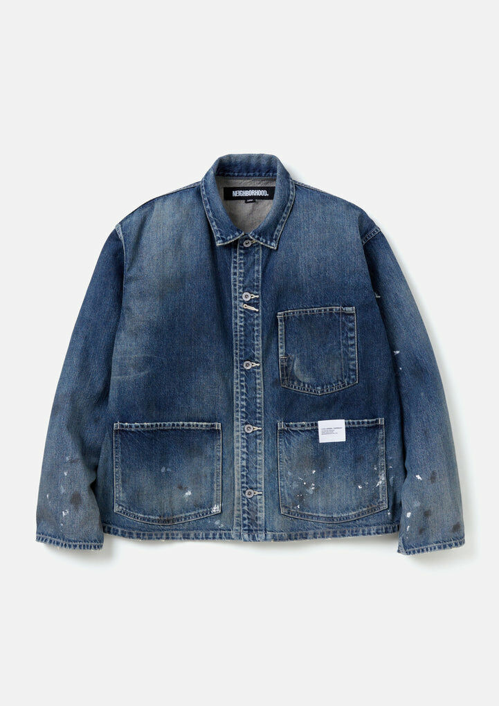 2023AW NEIGHBORHOOD WASHED SHORT COVERALL 水洗 牛仔 鐵道 外套 2色 現貨