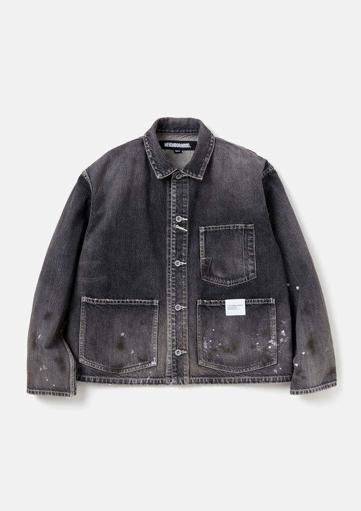 2023AW NEIGHBORHOOD WASHED SHORT COVERALL 水洗 牛仔 鐵道 外套 2色 現貨