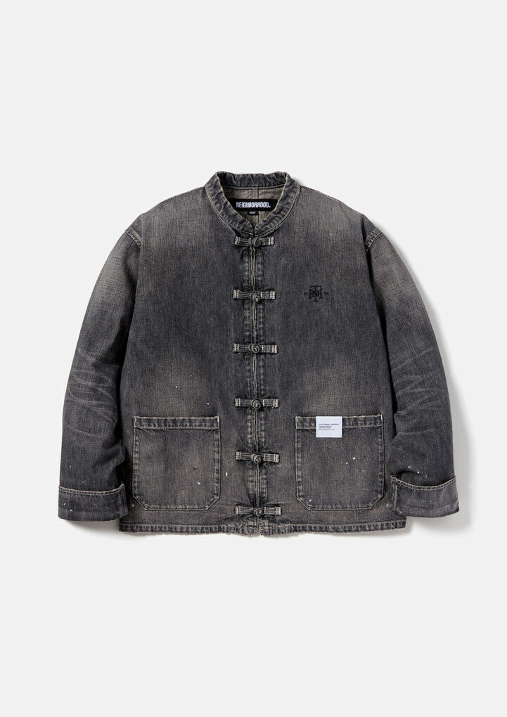 2023AW NEIGHBORHOOD WASHED DENIM KF 唐裝牛仔外套水洗