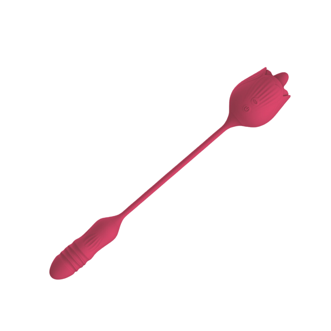 玫瑰花雙頭舌頭舔舐震蛋