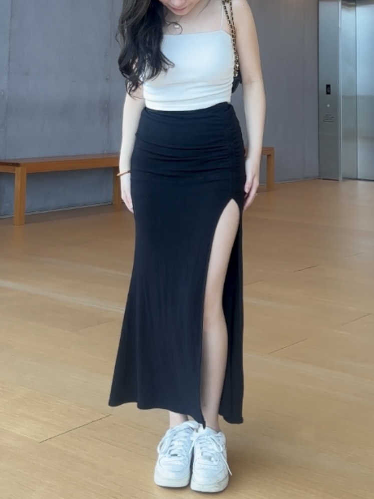 【自家製】No filter 顯高顯瘦神器 - 高質開叉魚尾裙