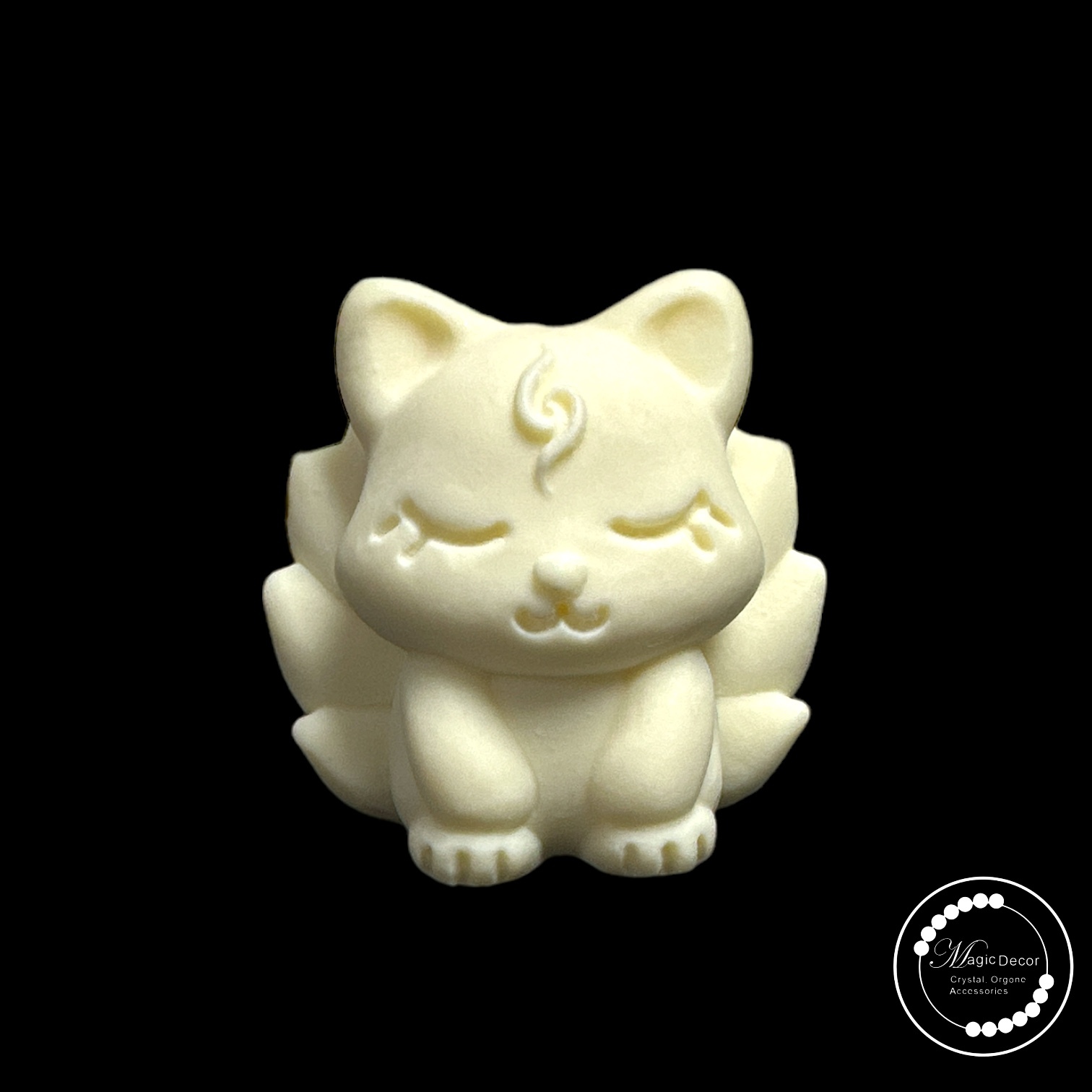 巴西象牙果可愛九尾狐擺件（妲己特別版）