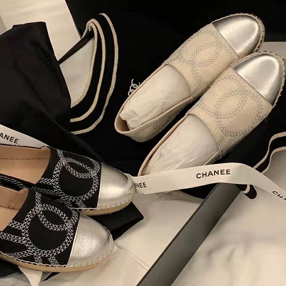 圓頭休閒 漁夫鞋(35-40)(黑銀/白銀)