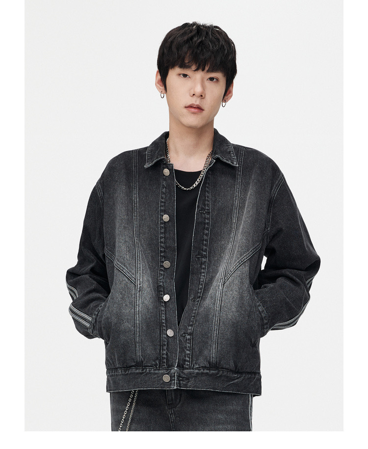 PCLP (SALE) 新銳設計師品牌 側邊織帶牛仔套裝 牛仔外套 牛仔褲 水洗