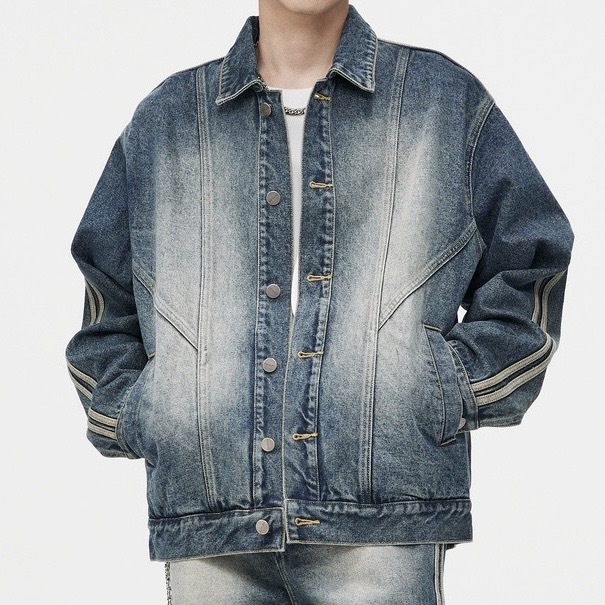 PCLP (SALE) 新銳設計師品牌 側邊織帶牛仔套裝 牛仔外套 牛仔褲 水洗