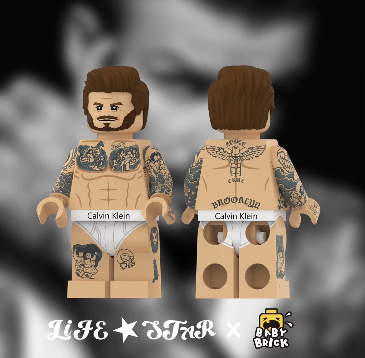 【LifeBrick X Babybrick】貝克漢 (刺青版)