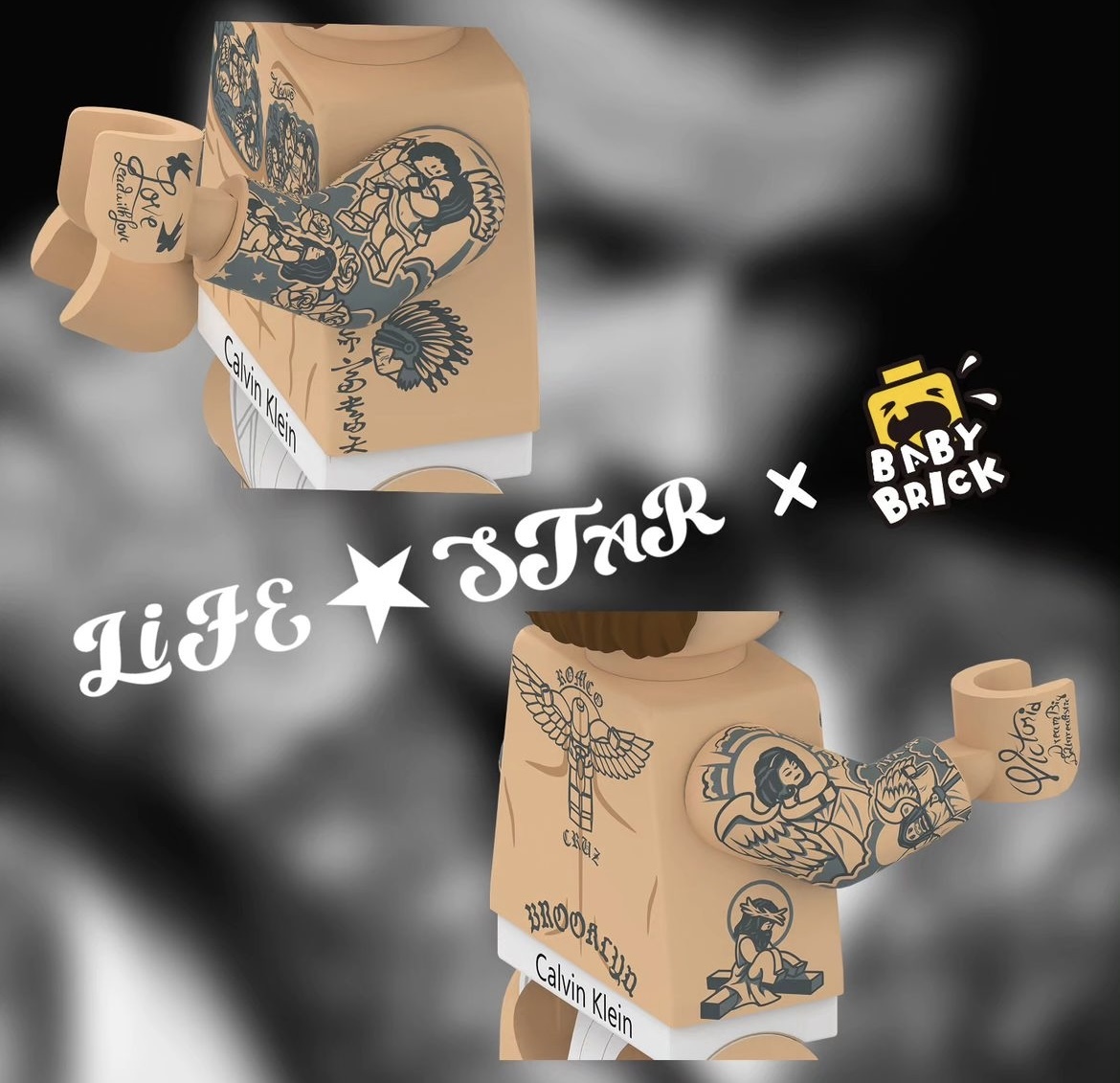 【LifeBrick X Babybrick】貝克漢 (刺青版)
