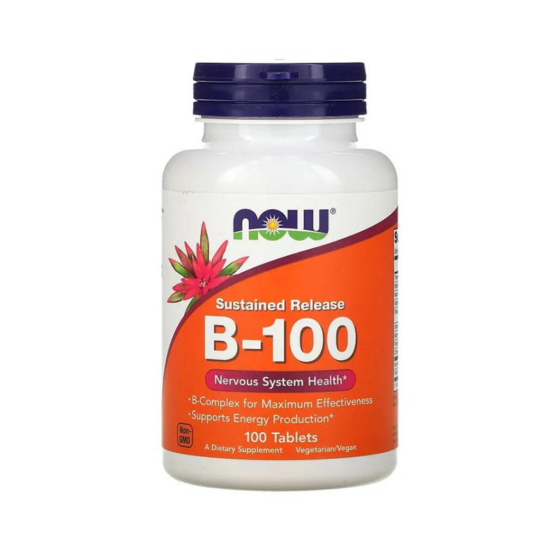 NOW Foods, Sustained Release B100, 100 Tablets