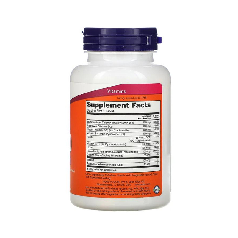 NOW Foods, Sustained Release B100, 100 Tablets